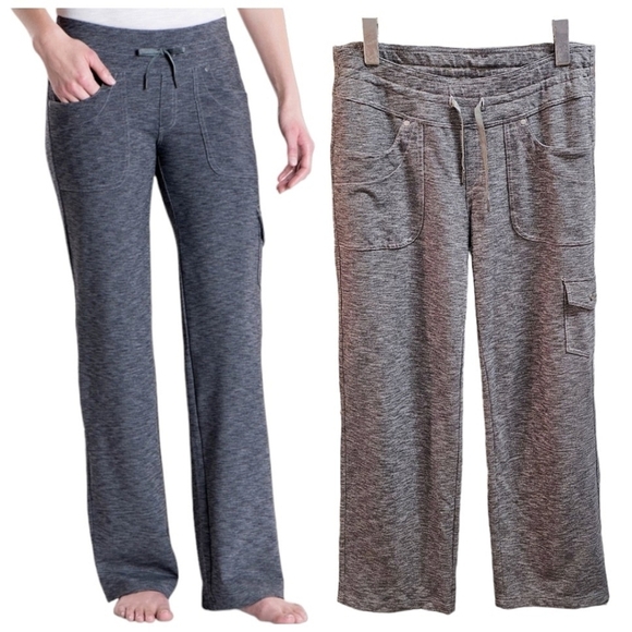 Kuhl Mova Pants In Dark Heather Gray Size 10 Short Stretch Nylon Drawcord Waist - Picture 1 of 14
